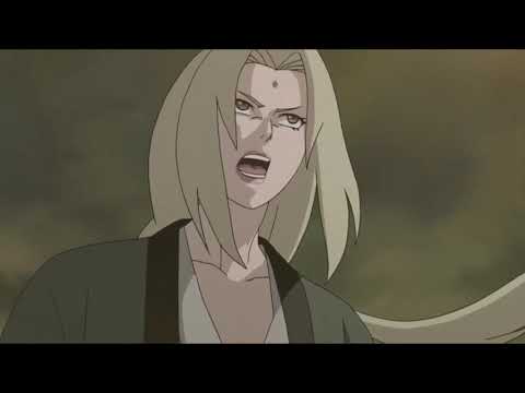 Madara Uchiha plays with 5 kage - Madara shows Kage his perfect Susanoo and cuts Tsunade in half