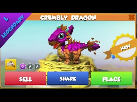 Legendary CRUMBLY DRAGON Hatching! - Dragon Mania Legends #466