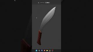 3D Kukri Blender