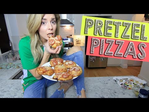 HOW TO: PRETZEL PIZZAS // Grace Helbig