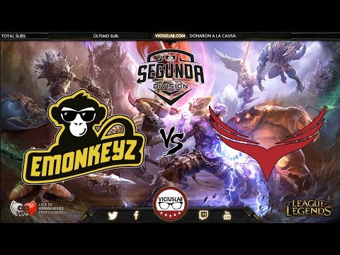 EMONKEYZ vs NEVERBACK - 2º DIVISION LVP - "FUN"CAST - LOL - Viciuslab
