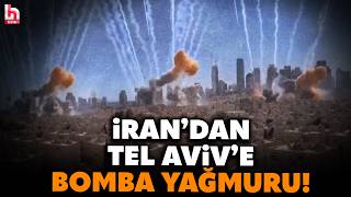 İran'dan İsrail'e BOMBA YAĞMURU! Tel Aviv'de art arda patlamalar!