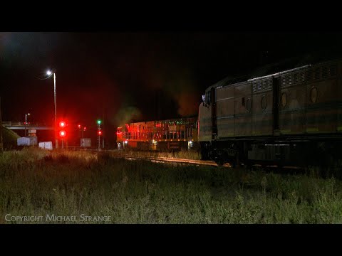 4MA5 Departs As SSR Grain Train Arrives At Gheringhap (25/5/2022) - PoathTV Australian Railways