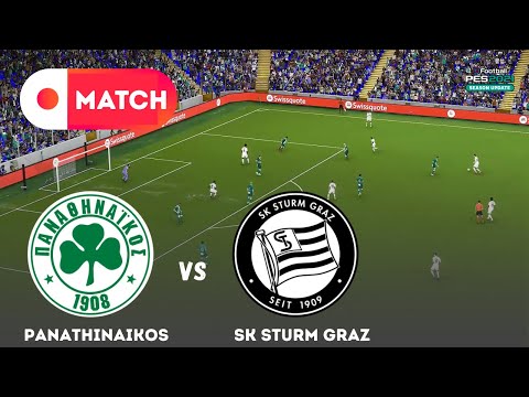 Παναθηναϊκός vs Στουρμ Γκρατς | Europa League 2025 Match Simulation | eFootball PES 21 Gameplay