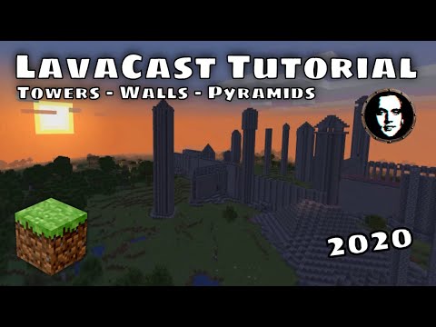 Minecraft LavaCast Tutorial: How to Cast Towers, Walls, Stairs & Pyramids With Lava & Water