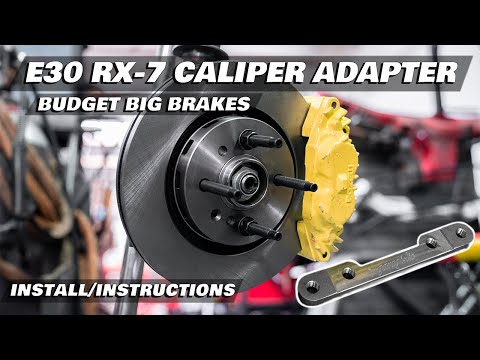 E30 RX-7 Big Brake Conversion Caliper Brackets | BUDGET BIG BRAKES