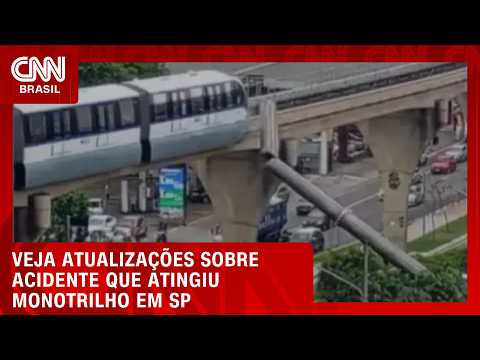 Queda de guindaste: Passageiros desembarcam de trem e não há informações de feridos | CNN AGORA