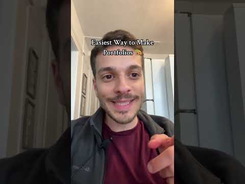 The easiest way to make a portfolio