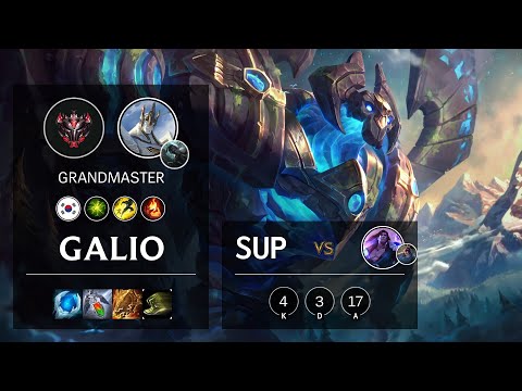 Galio Support vs Taric - KR Grandmaster Patch 10.19