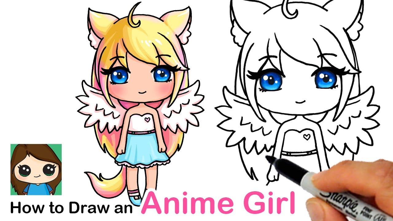 How to Draw  an Anime Cute  Girl Easy Gacha Life Inspired