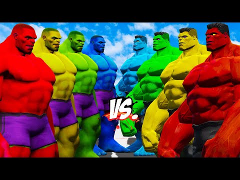 HULK COLORS BATTLE - HULK BATTLE- EPIC SUPERHEROES WAR