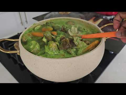 "A Taste of Africa: Smoked Guinea Fowl Green Soup"