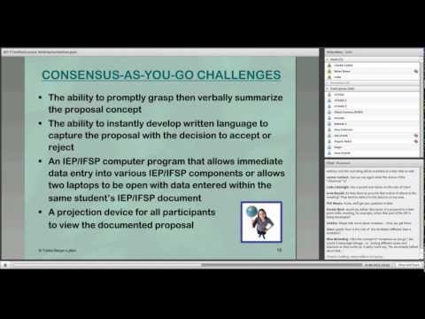 CADRE Webinar: IEP/IFSP Facilitation Techniques for Success with Trisha Bergin Lytton, 7-10-12