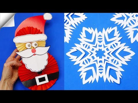 DIY paper crafts Paper toys Christmas crafts santa claus DIY santa claus