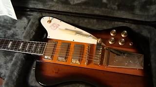 Video thumbnail for Epiphone 1963 Firebird VII in Vintage Sunburst with gold hardware by BDOG JR