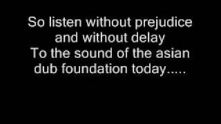 asian dub foundation-dub mentality (lyrics)