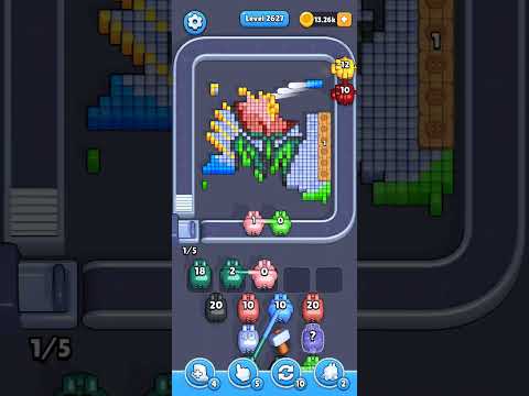 Pixel Flow Level 2627 Walkthrough
