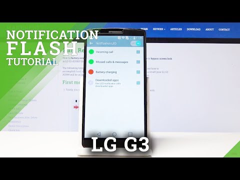 How to Activate LED Notifications in LG G3 - Flash Notifications