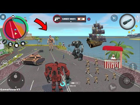 Stone Giant (Transformer Ball Fight Iron Tank) Vehicle Destroy on Crossroad - Android Gameplay HD