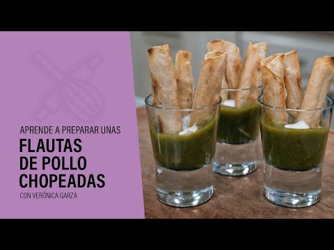 Flautas De Pollo Chopeadas - ¡De rechupete!