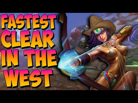 DUEL'S FASTEST CAMP CLEARER IN THE WILD WEST SINCE SEASON 1! - Masters Ranked Duel - SMITE
