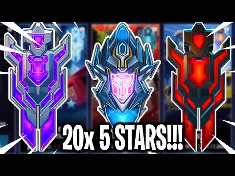 20x 5 Star Featured Bot Crystal Opening! - Transformers: Forged To Fight
