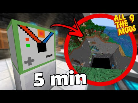 A MÁQUINA QUE DESTROI MUNDOS!!! Chunk Destroyer do QuarryPlus - Minecraft ATM 9 #27 (1.20 + Mods)