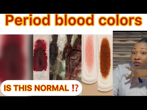 Period Blood Colors Explained 🔴 What’s Normal & What’s NOT / UPDATED