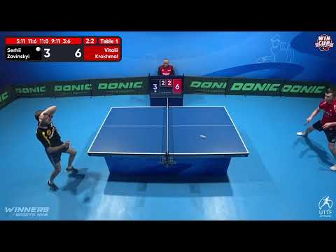 10:00 Serhii Zavinskyi 2-3 Vitalii Krokhmal West 1 WIN CUP 28.11.2022 | TABLE TENNIS WINCUP