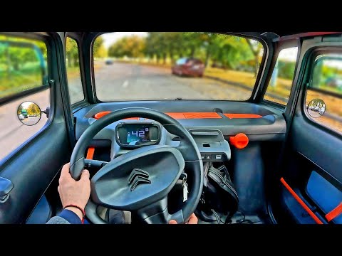 2023 Citroen AMI [ EV 8hp ] | POV Test Drive | Very cute little car!