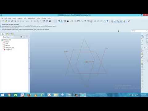 Pro Engineer Tutorial - 1 | Basics | Beginner | Wildfire 5.0 | Sketcher