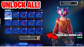 How To Unlock ALL HAVEN MASKS In Fortnite! (Haven