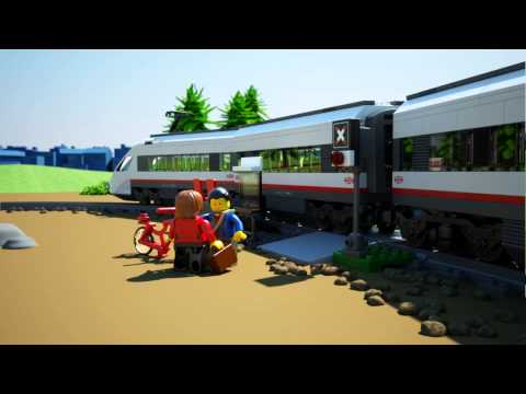 LEGO | 60051 | Lego City Trains | High Speed Passenger Train | Lego 3D Review