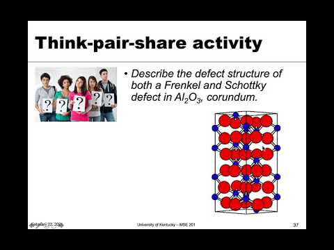 MSE 201 S21 Lecture 14 - Module 4 - Defects in Ceramics Example