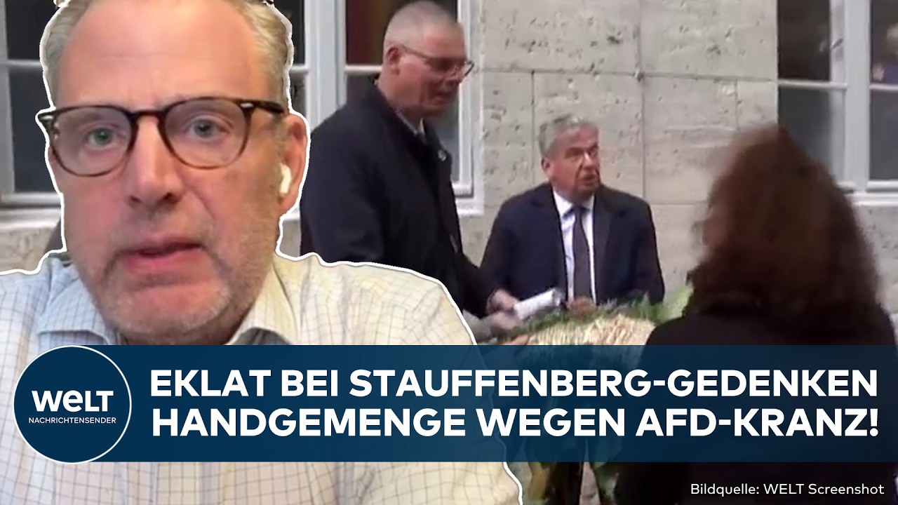 BERLIN: Eklat bei Stauffenberg-Gedenken! Verwandter von Bonhoeffer wollte Kranz der AfD entfernen