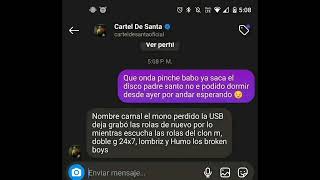 BABO CARTEL DE SANTA CONFIRMA PERDIDA DE USB RAZON POR EL CUAL NOSE A ESTRENADO EL DISCO Volumen 8