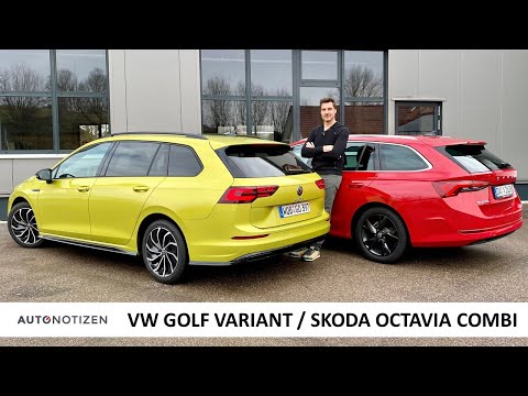 VW Golf Variant oder Skoda Octavia Combi? Kompakte Kombis im Vergleich, Test, Review / 2021