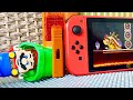 Lego Mario Enters The Nintendo Switch Bowser S Castle To Save Princess Peach Legomario