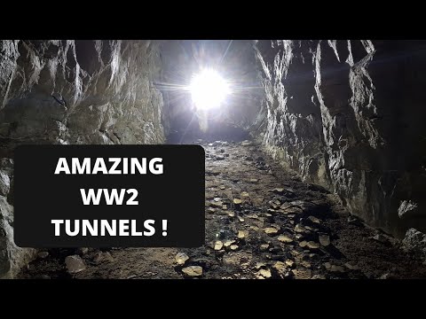 Erkundung deutscher Tunnel aus dem Zweiten Weltkrieg. Was befindet sich darin?