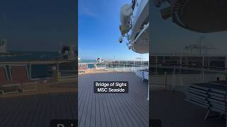 Bridge of Sighs aboard MSC Seaside. Would you walk across? #cruise #msc #bridgeofsighs