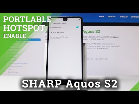How to Activate Portable Hotspot in SHARP Aquos S2 - Share Wi-Fi