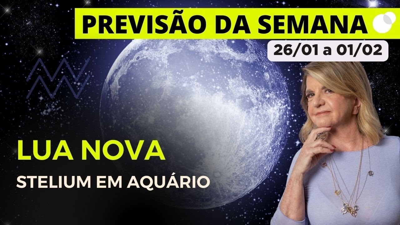 Spoiler Céu da Semana - 26/01 a 01/02 - Lua Nova e Stellium em Aquário