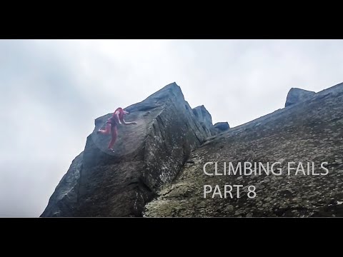Rock Climbing Falls, Fails and Whippers Compilation Part 8