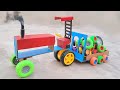 How To Loading Tyre On Diy Mini Cardboard Tractor Trolley Made At Home Science And Technology