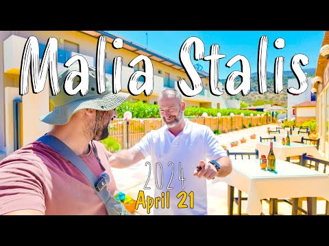 Stalis Crete, walking from Malia to Stalis, Drone shots, Kreta Griekenland, Greece 2024