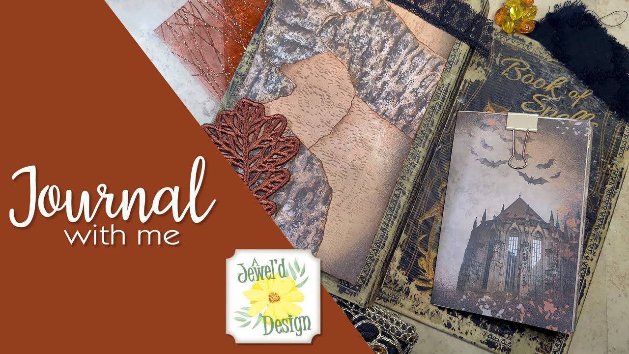Dark Gothic Journal Kit | Hidden Book Storage | Old world Gothic Halloween Journal | Bookcover decor