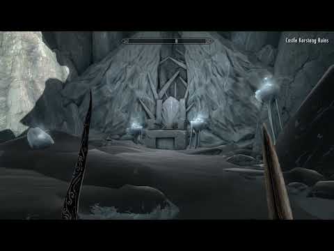 Skyrim Special Edition Breton Lvl 71 killing Karstaag in 1 second (Legendary difficulty) No exploits