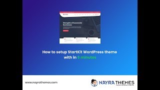 How to setup StartKit WordPress theme with in 5 minutes