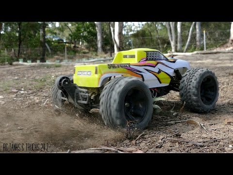 FS RACING 1/10 Brushless 4WD Monster Truck - Bash Session Plus Durability Montage!