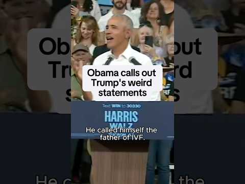 Obama on Trump's weird statements